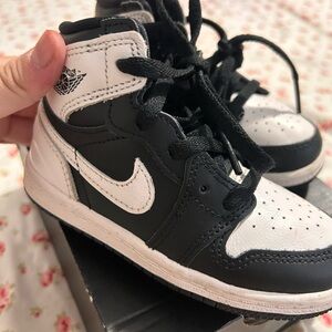 Nike Black and White High-Top Sneakers